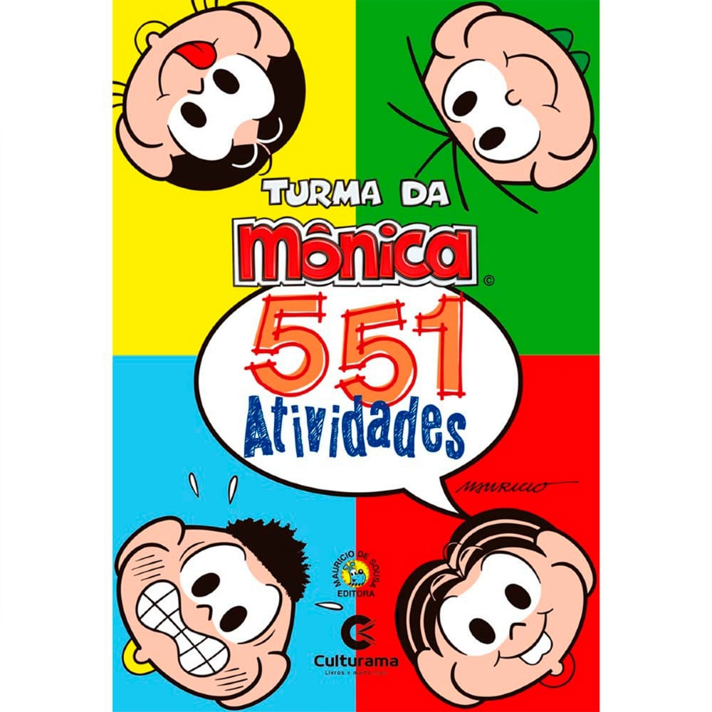 Livro De Atividades 551 Atividades Turma Da Mônica Culturama Editora 9235