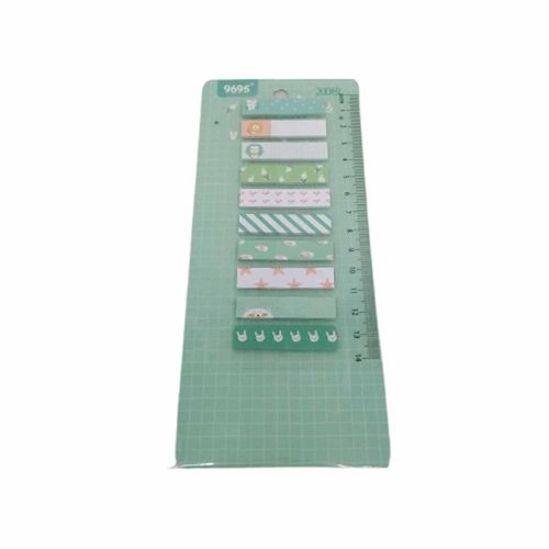 Bloco adesivo com 10 Blocos de 20 folhas cada Cores Sortidas 20cm x 8,5cm Interponte
