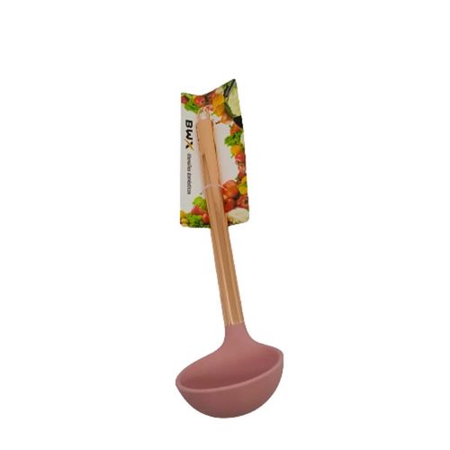Concha de silicone com cabo de inox rose 30x8-5cm Briwax