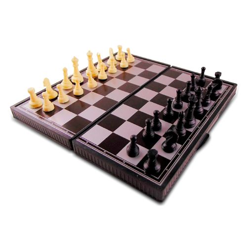Jogo de Xadrez de Plástico 20cm Magnético Livon