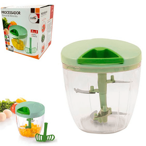 Processador de Alimentos Manual 12x14cm em Plástico Imporiente