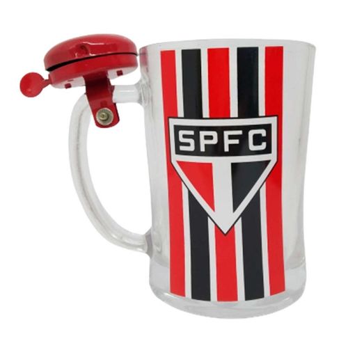 Caneca Campainha Tema: São Paulo 650ml em Vidro Mileno Mileno Com