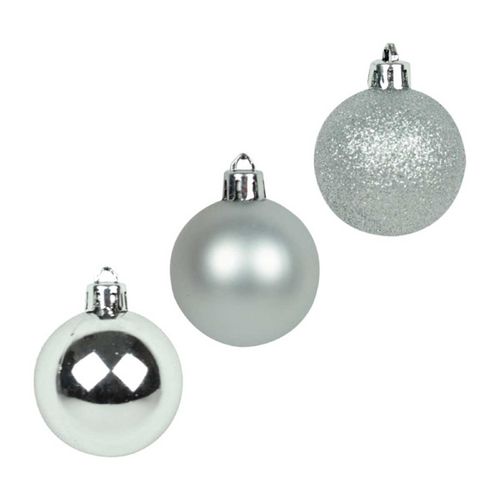 Jogo bolas de natal 6 peças 8x50cm Rio Master