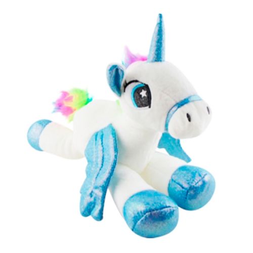 Unicórnio de Pelúcia Decorativo 28cm em Poliéster Fizzy