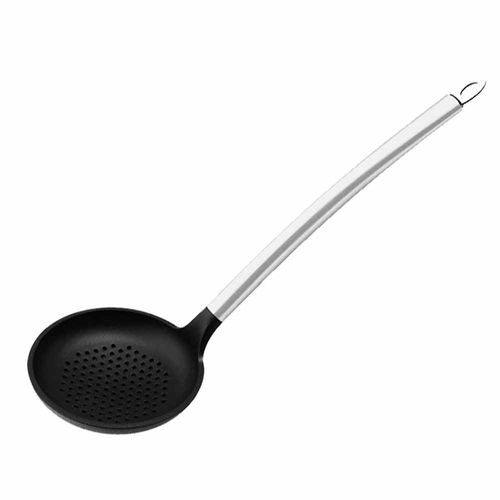 Escumadeira de silicone preto 35cm UniHome