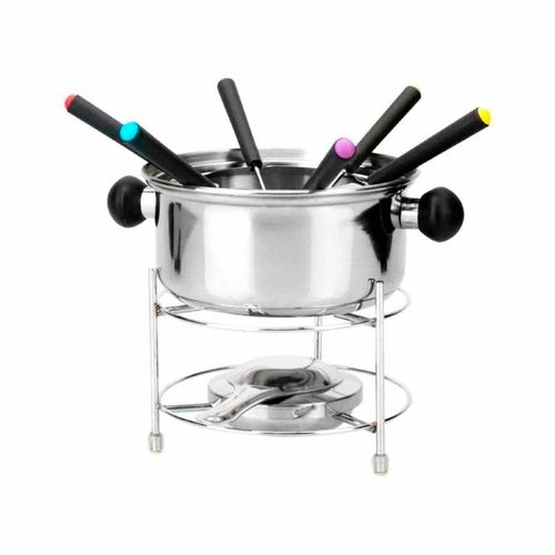 Jogo de fondue inox 10 peças Imporiente