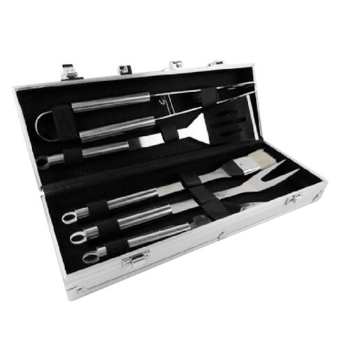 Kit de Churrasco 5 Peças e 1 Maleta de Alumínio Casita Imporiente