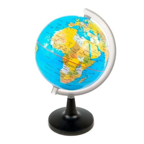 Globo terrestre de plástico político 10cm Hauskraft