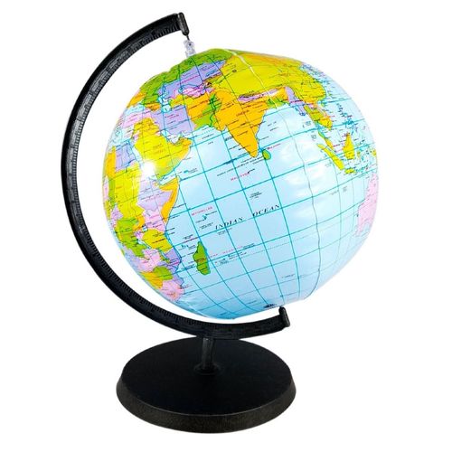 Globo Terrestre Inflável 32cm em Plástico Forbees