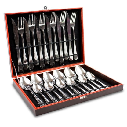 Jogo de faqueiro inox 24 peças Casita Imporiente