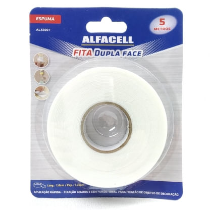 Fita dupla face soft espuma 5 metros Alfacell Imporiente