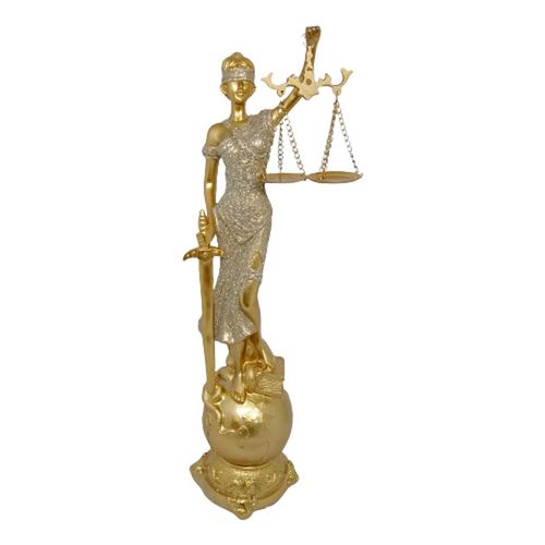 Dama da Justiça de Resina 12x41cm Bom Years