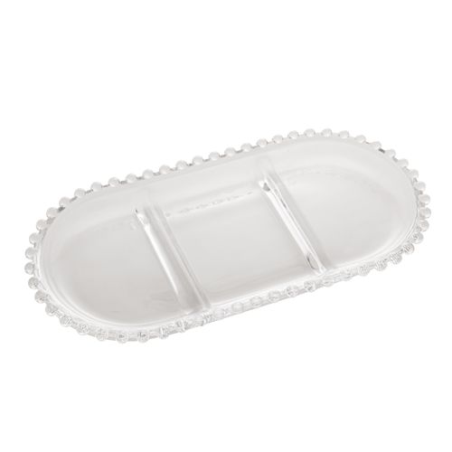 Petisqueira 3 Divisões Cristal 16x30cm Wolff Rojemac
