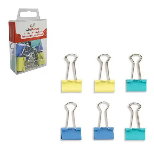 Prendedor de Papel 10 Peças Colorido Wincy