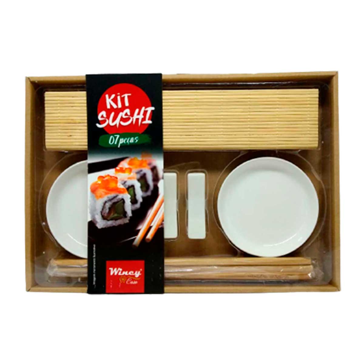 Kit Sushi Completo Para Servir Comida Japonesa Com 8 Peças - Rio De Ouro -  Kit Comida Japonesa - Magazine Luiza