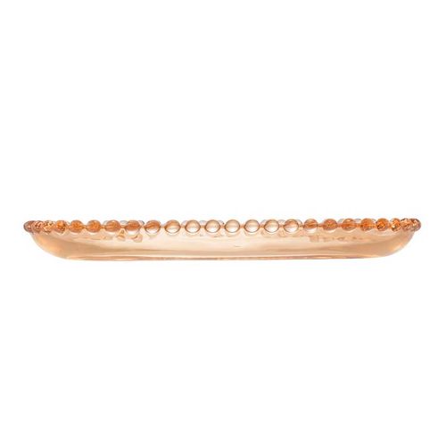Travessa Pearl 30x15x2cm em Cristal Âmbar Rojemac