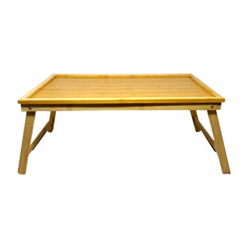 Bandeja Dobrável C/ Pés Bambu e MDF 50x30x22cm Imporiente