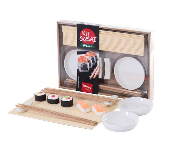 Kit de sushi blanco rugoso – somosbonjour