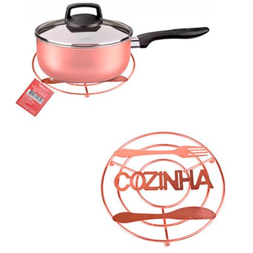 Descanso de Panela de Metal Rose 20cm Wellmix