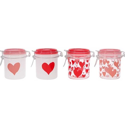 Pote hermético modelos sortidos 290ml 8x10cm Casa Ambiente