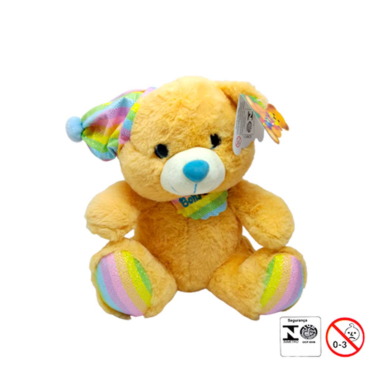 Urso de Pelúcia Cores Sortidas 25cm Fizzy