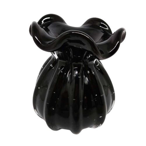 Vaso de Vidro Italy Preto Lyor