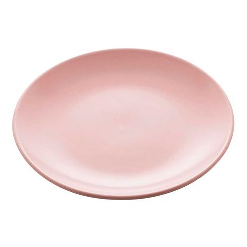 Prato P/ Sobremesa de Cerâmica Cronus Rosa Lyor
