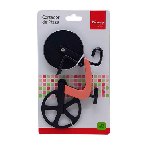 Cortador de Pizza 18,5cm Plástico e Inox Wincy