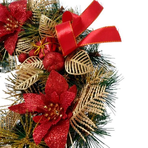 Guirlanda Natalina Decorativa 41cm em MDF Fartex