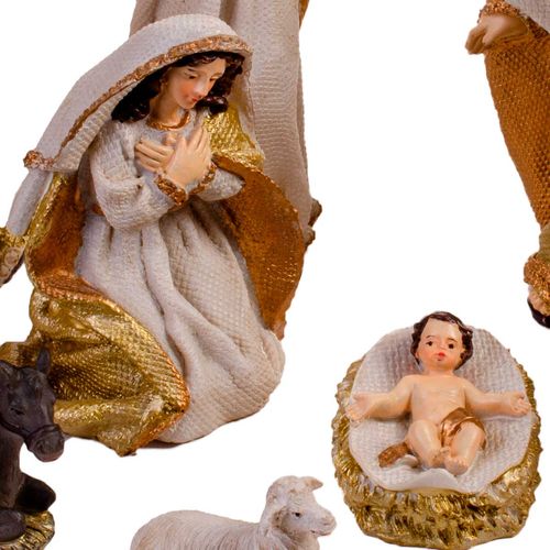 Presépio de Natal de Resina 18x40x20cm Rio de Ouro