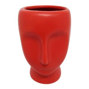 Vaso Decorativo de Cerâmica 12,5x12,5x10cm Mabruk