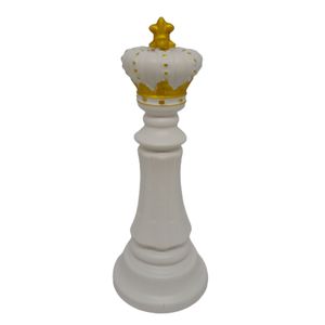 Peça de Xadrez Decorativa de Porcelana 8X8X18CM