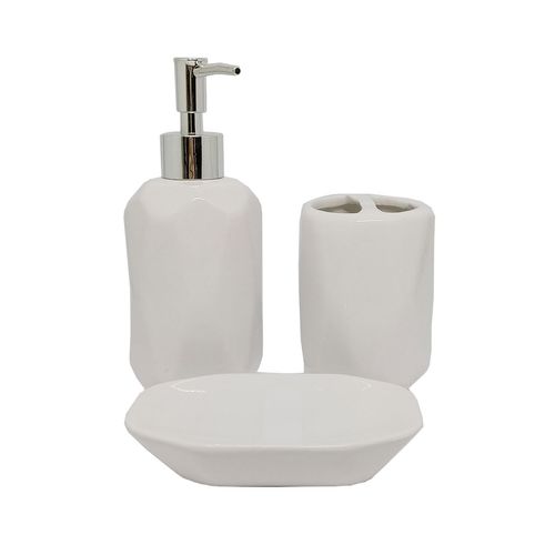 Kit Banheiro 3 Peças em Cerâmica Dolce Home  Dolce Home
