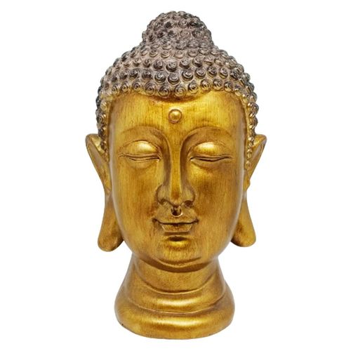 Buda Decorativo em Resina 18,5x19x31cm Mabruk