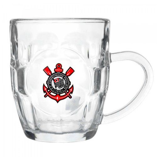 Kit Caneca 310ml em vidro e Abridor de Garrafas Corinthians Mileno