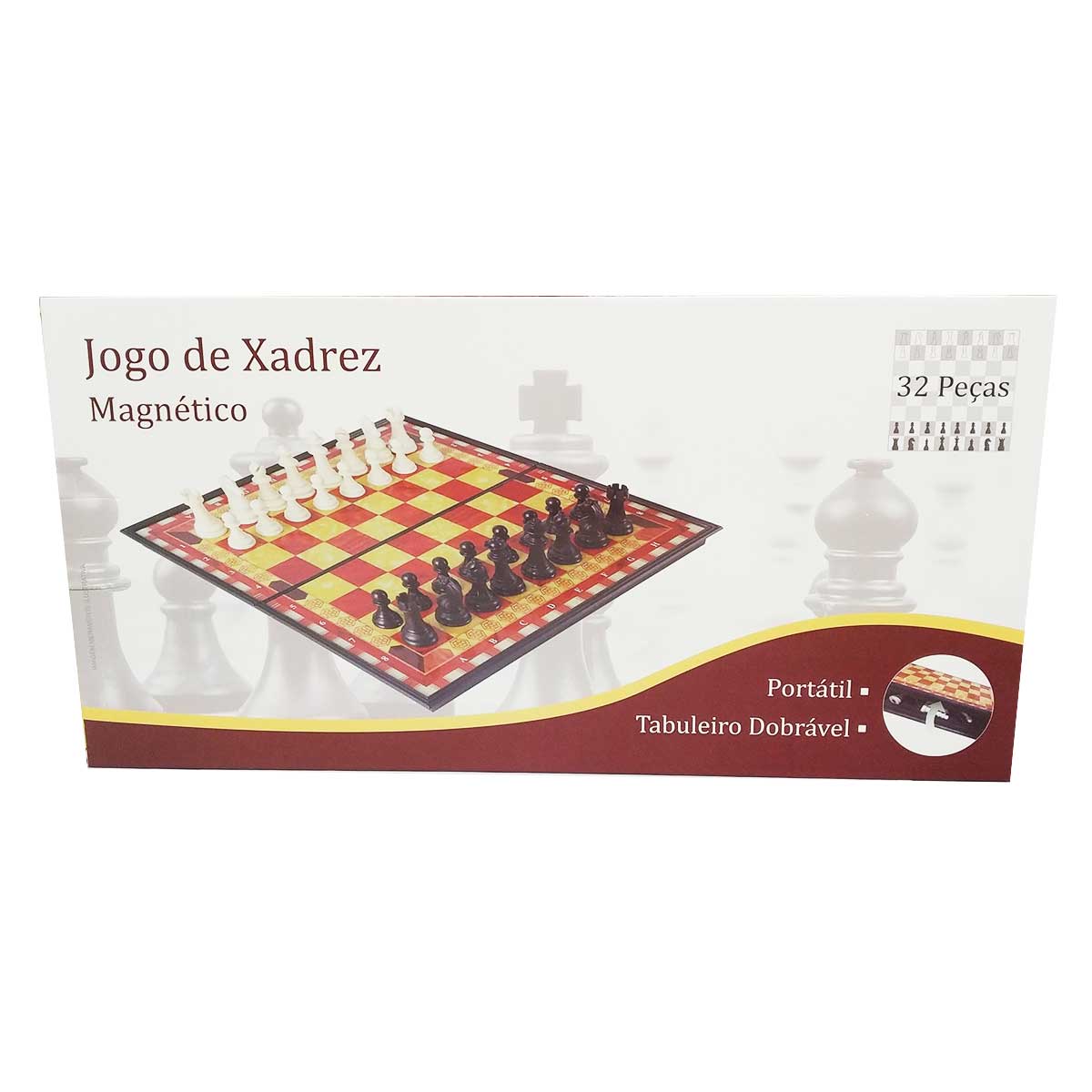 Jogo de Xadrez Braille Pinado