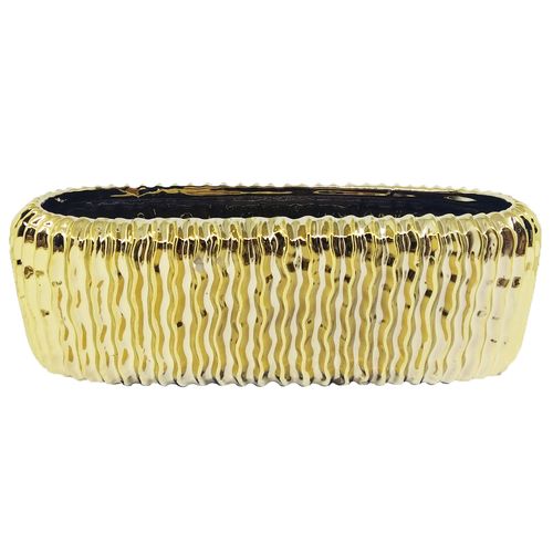 Vaso Decorativo de Cerâmica 30x12x10cm Mabruk