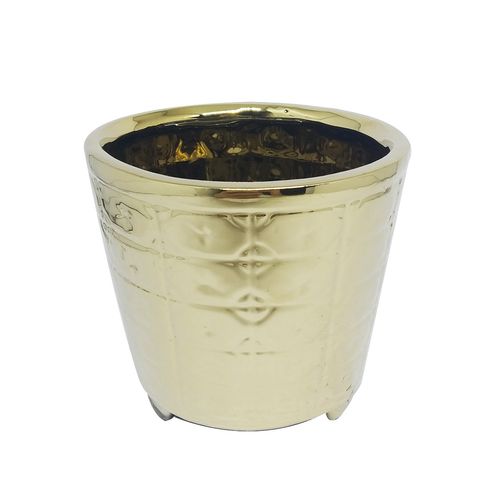Vaso Decorativo de Cerâmica 13,5x13,5x12,5cm Mabruk