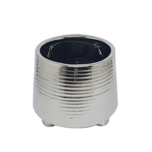 Vaso Decorativo de Cerâmica 14x14x12cm Mabruk