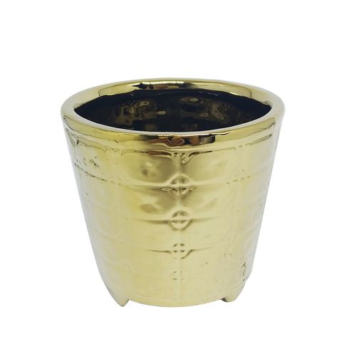 Vaso Decorativo de Cerâmica 10,5x10,5x10cm Mabruk