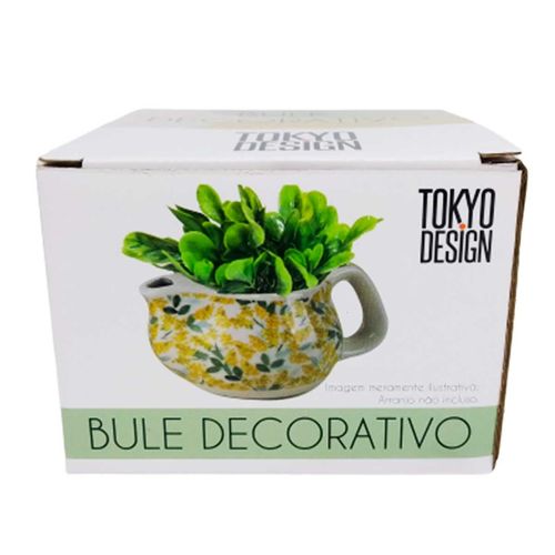 Bule C/ Infusor 250ml de Porcelana 8x13x9cm Multiart