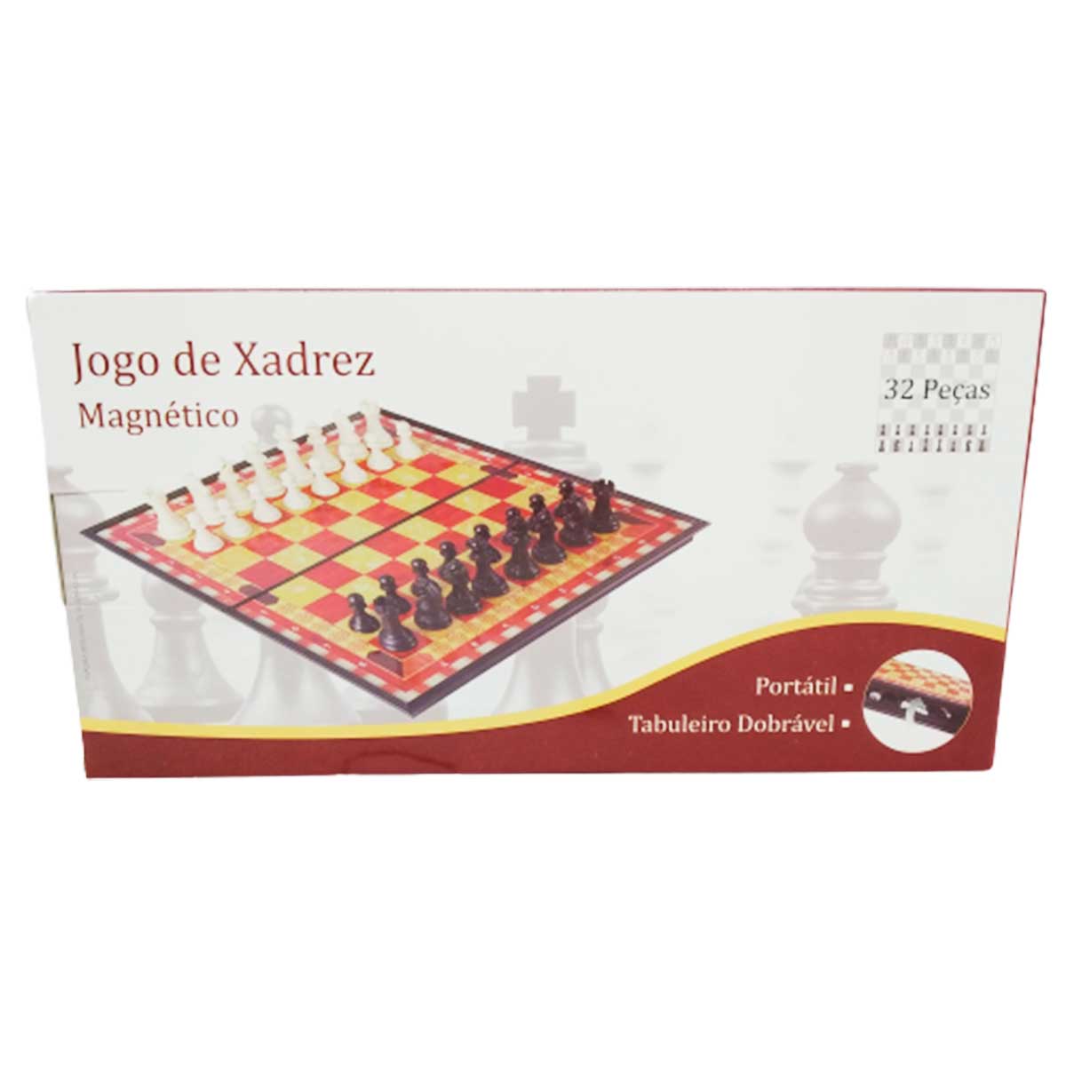 Jogo De Xadrez Dama Tabuleiro Magnetico 2 Em 1dobravel