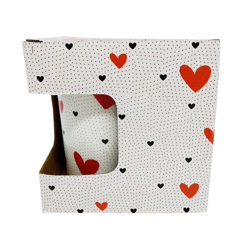 Caneca Love You 340ml em Porcelana 10x10x8,6cm Dolce Home