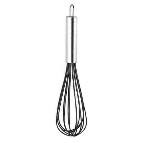 Batedor de Ovos em Silicone 25,5cm  C/ Cabo em Aço Inox Cores Sortidas UniHome