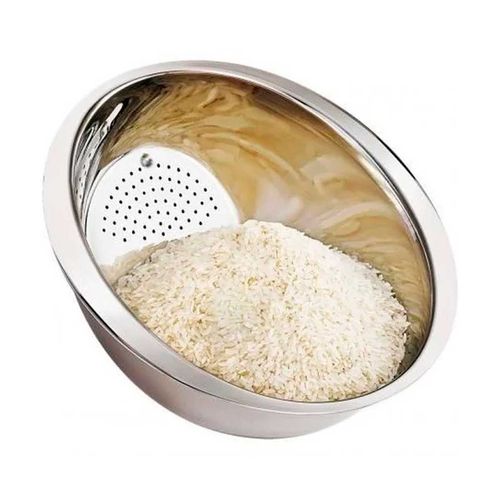 Escorredor de Arroz 20cm em Aço Inox Livon