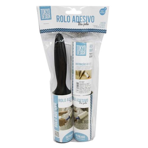 kit Rolo Auto Adesivo P/ Retirar Pelos 3 Peças Cores Sortidas MultiArt