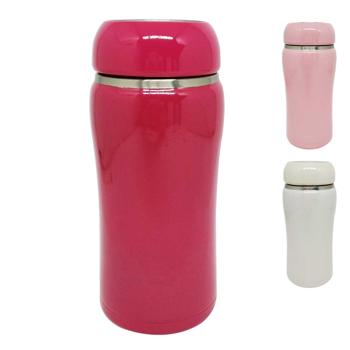 Copo Isotérmico C/ Tampa em Aço Inox 350ml UniHome-Branco