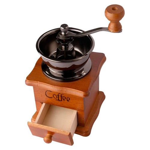 Moedor de Café em Cerâmica C/ Suporte de Madeira 9,7x19,5cm Clink