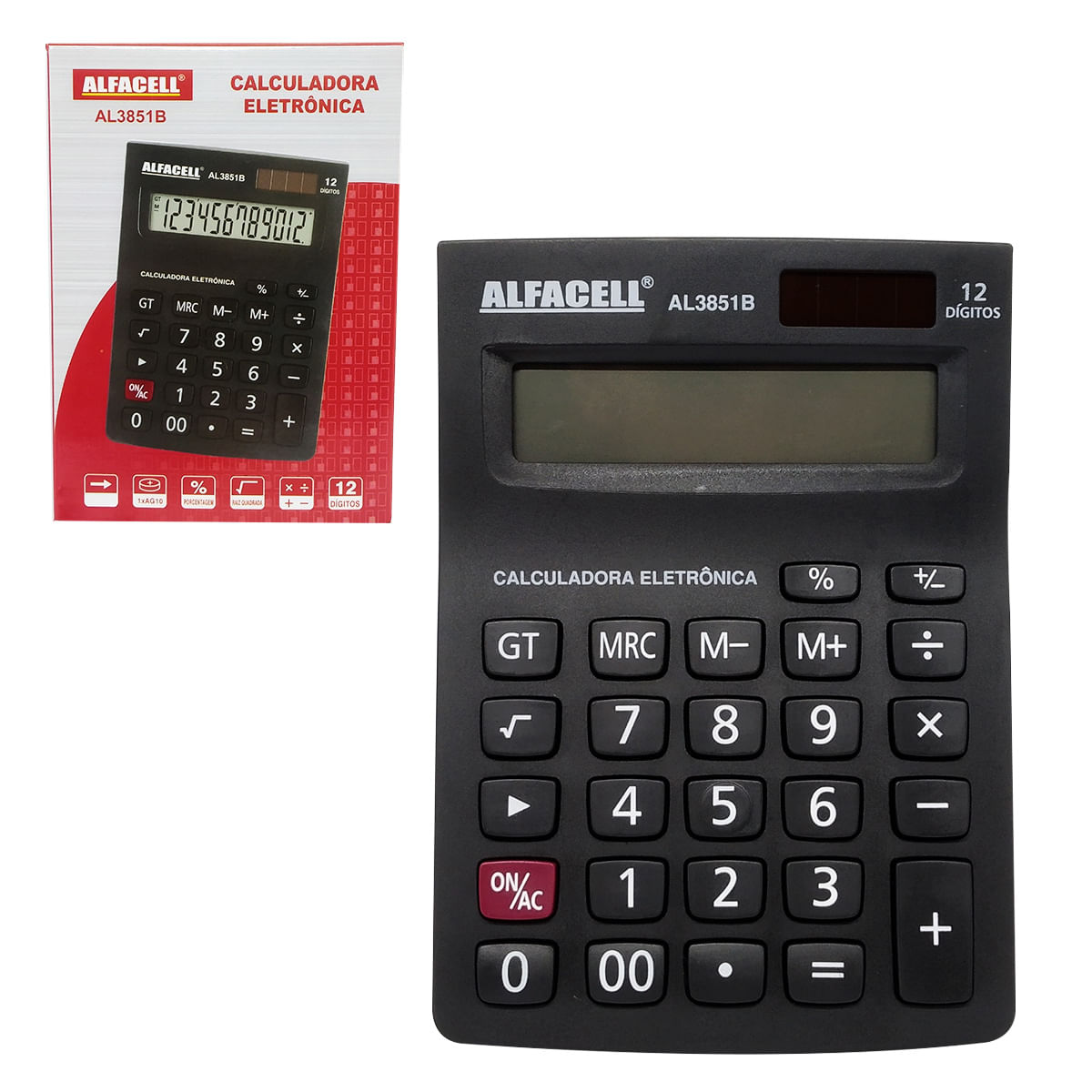 Calculadora Eletrônica de Mesa 12 Dígitos  Imporiente