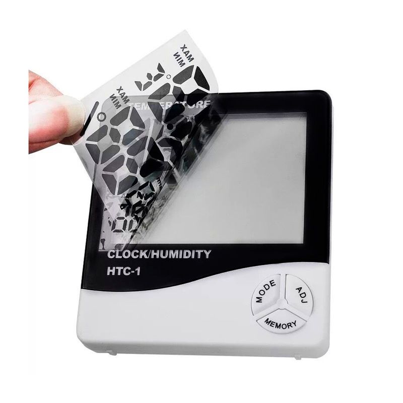 Relógio Digital de Mesa Temperature 10cm em Plástico Forbees